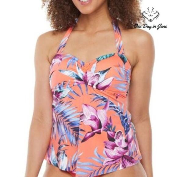 Liz Claiborne Other - Liz Claiborne Floral Tankini Top Size 8